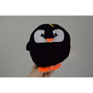 Classic Toy Co Penguin Plush Stuffed Animal Toy Black White Orange Feet